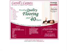 Tablet Screenshot of carrollscarpets.com